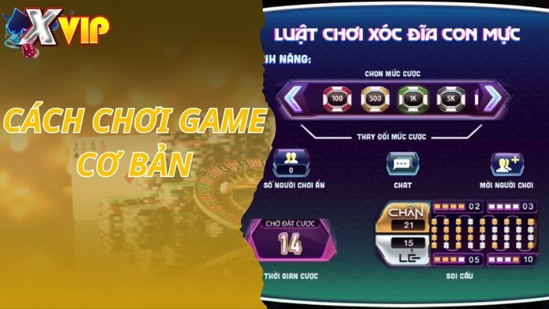 Cách chơi game Xóc Đĩa Con Mực cơ bản